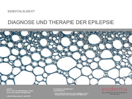 DIAGNOSE UND THERAPIE DER Epilepsie
