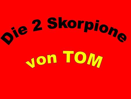 Die 2 Skorpione von TOM.
