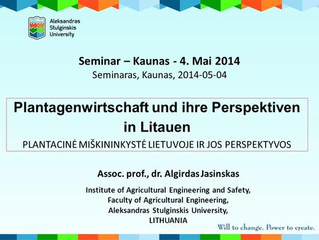 Seminar – Kaunas - 4. Mai 2014 Seminaras, Kaunas,