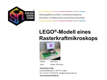 LEGO®-Modell eines Rasterkraftmikroskops