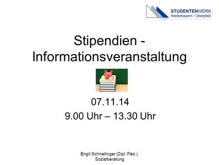 Stipendien - Informationsveranstaltung