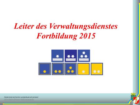 Leiter des Verwaltungsdienstes Fortbildung 2015