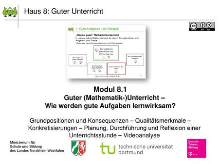 Haus 8: Guter Unterricht