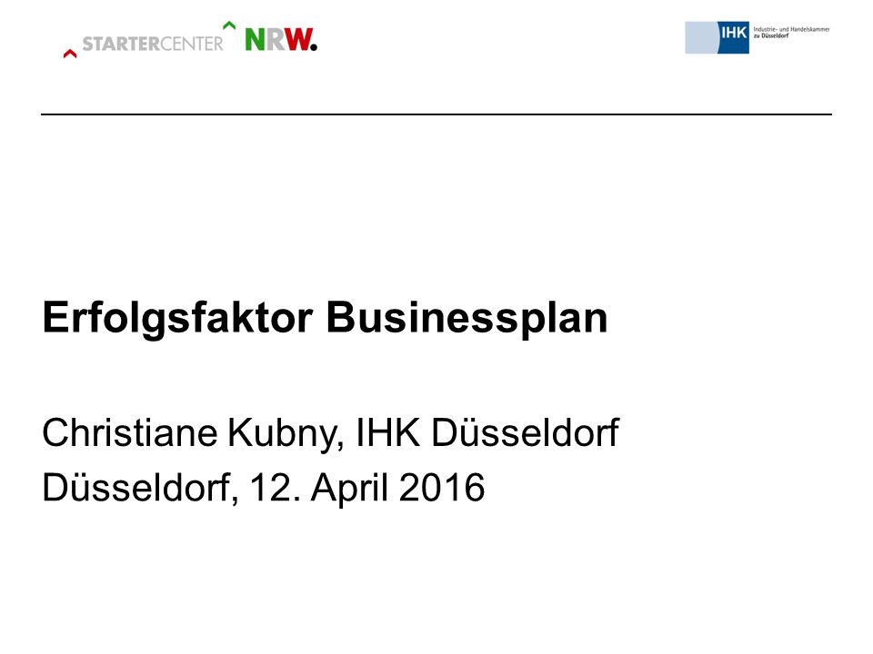 Erfolgsfaktor Businessplan Ppt Video Online Herunterladen