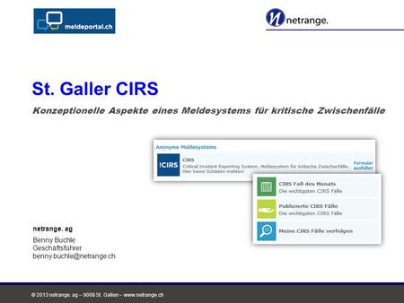 Konzeptionelle Aspekte eines Meldesystems für kritische Zwischenfälle