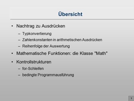 Übersicht Nachtrag zu Ausdrücken