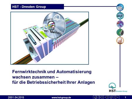 HST TeleMatic Fernwirktechnik und Automatisierung wachsen zusammen – für die Betriebssicherheit Ihrer Anlagen 2009.04.2017.