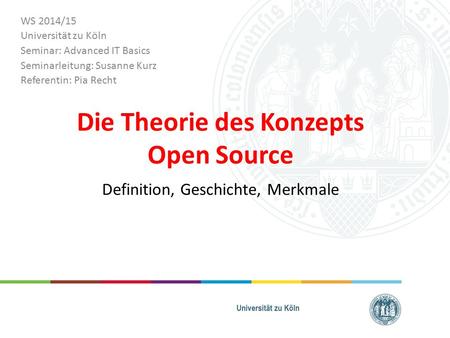 Die Theorie des Konzepts Open Source