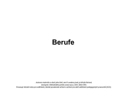 Berufe.