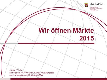 Wir öffnen Märkte 2015 Jürgen Weiler