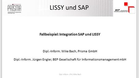Fallbeispiel: Integration SAP und LISSY