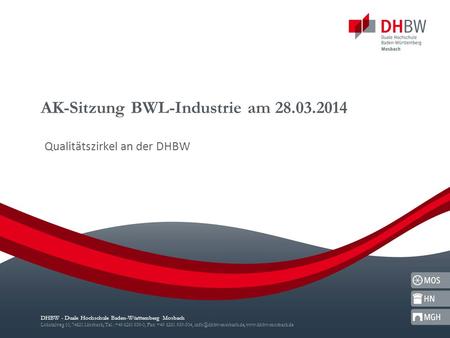 AK-Sitzung BWL-Industrie am