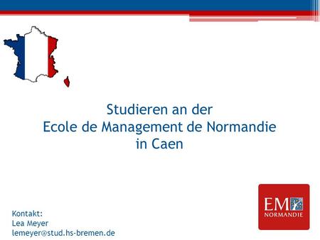 Studieren an der Ecole de Management de Normandie in Caen