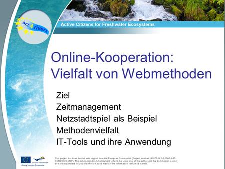 Online-Kooperation: Vielfalt von Webmethoden