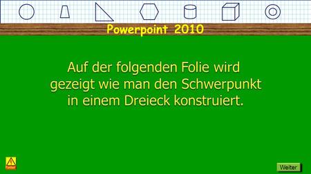 Powerpoint 2010 Dreieck Schwerpunkt Funker Weiter.