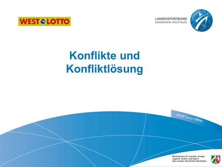 Konflikte und Konfliktlösung