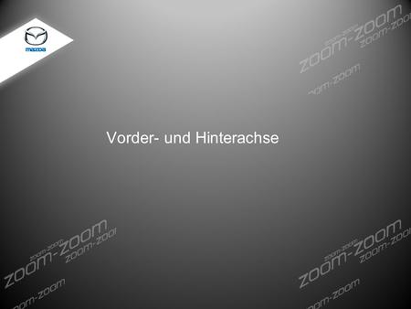 Vorder- und Hinterachse