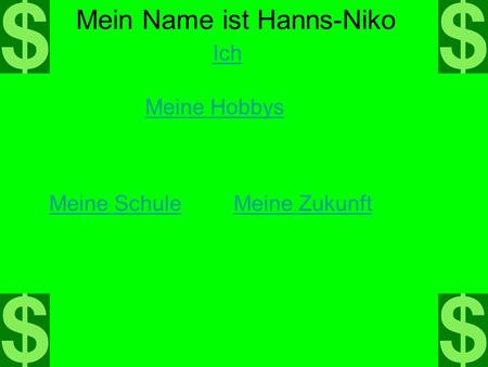 Mein Name ist Hanns-Niko