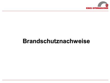 Brandschutznachweise