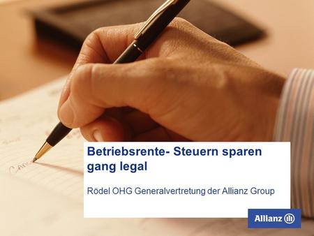 Allianz - betriebliche Altersversorgung.