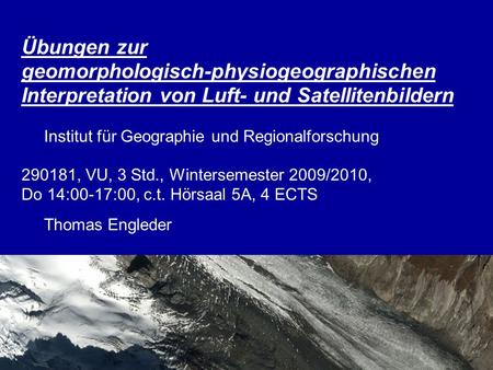Institut für Geographie und Regionalforschung