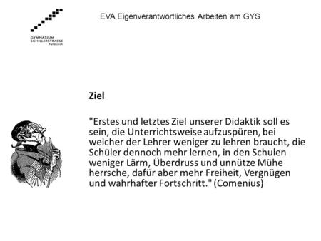 EVA Eigenverantwortliches Arbeiten am GYS