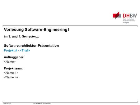 Vorlesung Software-Engineering I