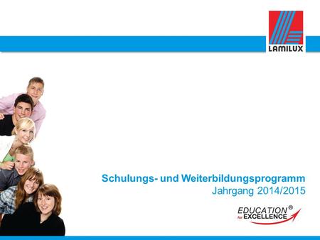 Schulungs- und Weiterbildungsprogramm Jahrgang 2014/2015.