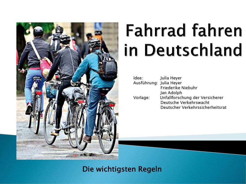 Fahrrad fahren in Deutschland - ppt video online herunterladen