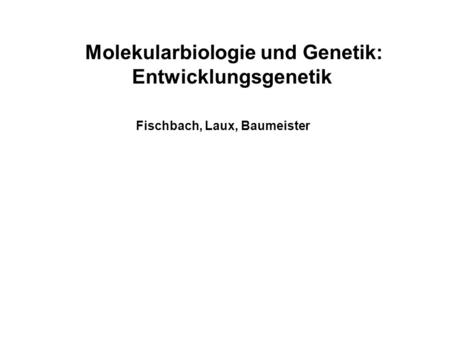 Molekularbiologie und Genetik: