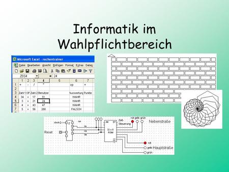 Informatik im Wahlpflichtbereich