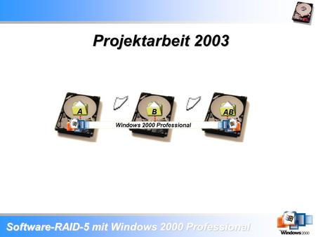 Software-RAID-5 mit Windows 2000 Professional Projektarbeit 2003.
