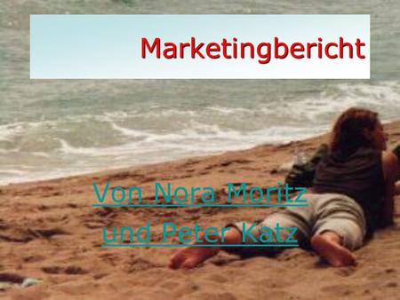 Marketingbericht Von Nora Moritz und Peter Katz Nora Moritz und Peter Katz29.8.2004 Inhaltsfolie  Die Stadtlupe Die Stadtlupe  Die Leser der Stadtlupe.