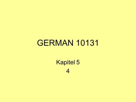 GERMAN 10131 Kapitel 5 4.
