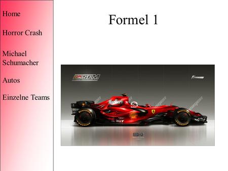 Formel 1 Home Horror Crash Michael Schumacher Autos Einzelne Teams.