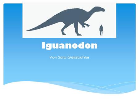 Iguanodon Von Sara Geissbühler.