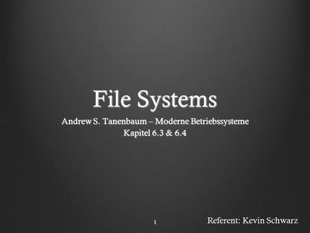 Andrew S. Tanenbaum – Moderne Betriebssysteme