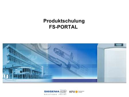 Produktschulung FS-PORTAL