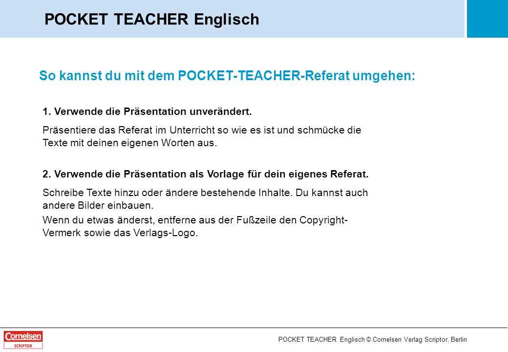 Pocket Teacher Englisch Ppt Herunterladen