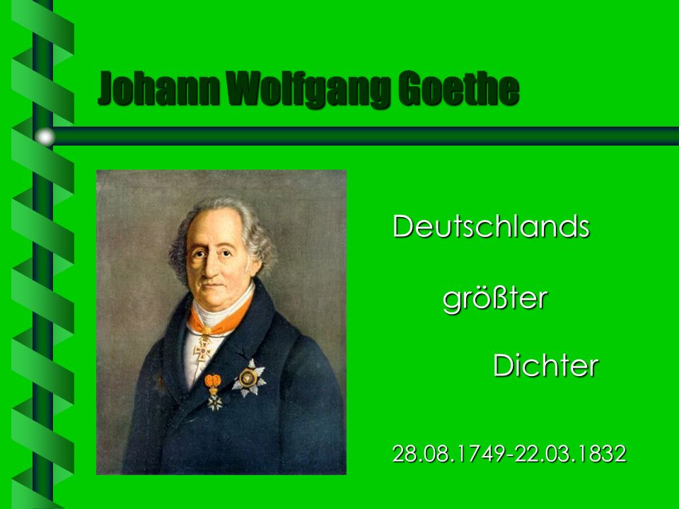 Johann Wolfgang Goethe Ppt Video Online Herunterladen