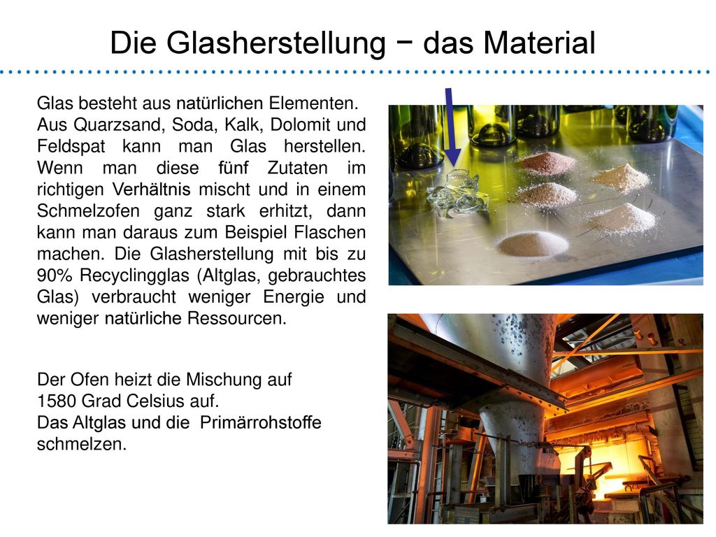 Die Glasherstellung − das Material - ppt herunterladen