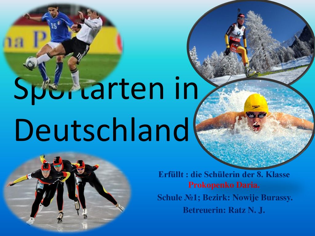 Sportarten in Deutschland - ppt herunterladen