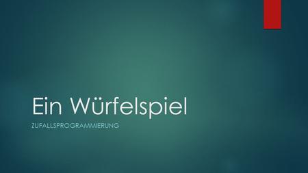 Zufallsprogrammierung