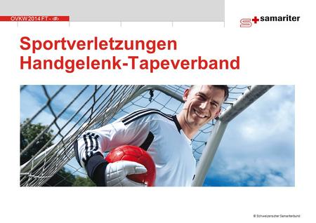 Sportverletzungen Handgelenk-Tapeverband