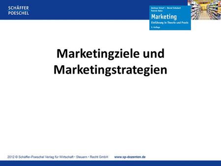 Marketingziele und Marketingstrategien