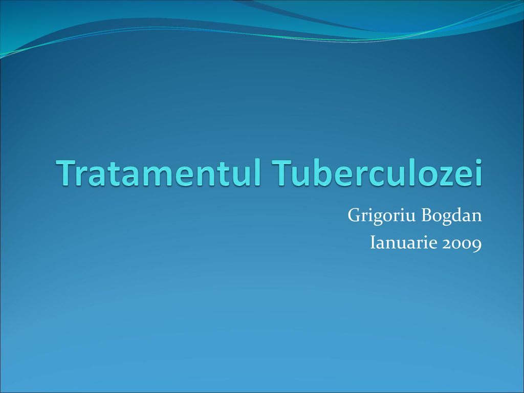 tratamentul tuberculozei)