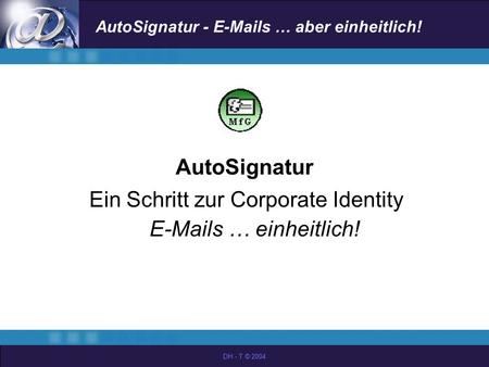 Ein Schritt zur Corporate Identity