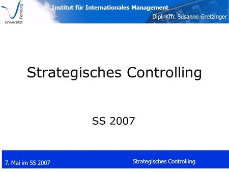 Strategisches Controlling