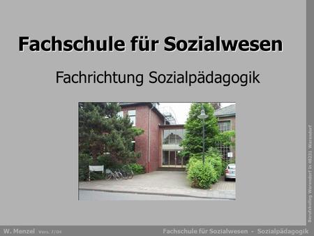 Fachschule für Sozialwesen