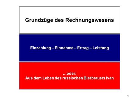 Grundzüge des Rechnungswesens